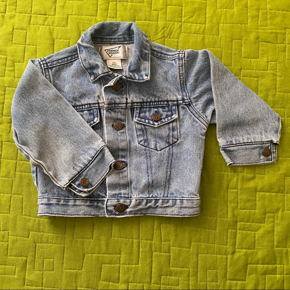 VINTAGE KIDS French Toast Jean Jacket Size 18M